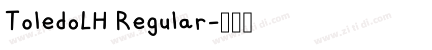 ToledoLH Regular字体转换